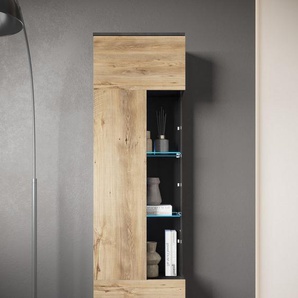 INOSIGN Vitrine Kenia, stehend und hängend (1-St) Vitrineschrank mit Glastüren 160 cm Höhe