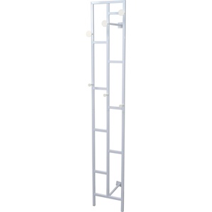 Wandgarderobe INOSIGN Garderobenpaneele Gr. B/H/T: 33,5 cm x 180 cm x 36 cm, weiß Wandgarderoben aus Metall, Höhe 180 cm, Wandmontage