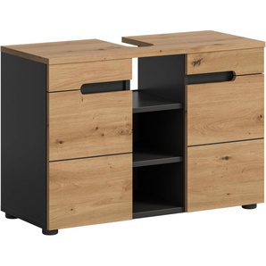 INOSIGN Waschbeckenunterschrank REHAT, Breite 63 cm, 2 Türen, Einlegeboden, mit Siphonausschnitt Soft-Close-Funktion, eingefasste Griffaussparung in der Front