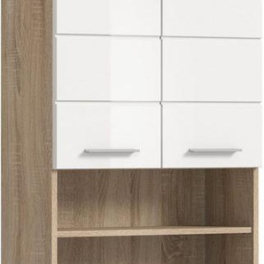 INOSIGN Waschmaschinenumbauschrank Siena, Breite 63cm, für Waschmaschine & Trockner, 2 Türen, MDF-Front in verschiedenen Farben, Überbauschrank, Umbauschrank, Badschrank
