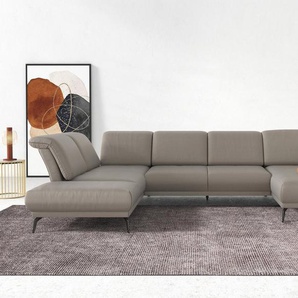 INOSIGN Wohnlandschaft Coco U-Form, Sitztiefen-, Arm- und Kopfteilverstellung, Cord-Bezug, Fußhöhe 15 cm