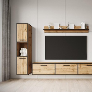 INOSIGN Wohnwand BOGOTA XL, (Komplett-Set, 4-St), moderne Wohnwand mit viel Stauraum, hängend und stehend montierbar