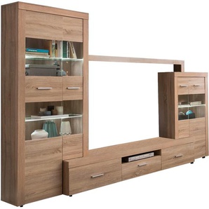Wohnwand INOSIGN ESPREE Kastenmöbel-Sets braun (sonoma eiche) Wohnwände