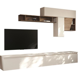 INOSIGN Wohnwand INFINITY, 6tlg. Breite 276 cm, moderne Mediawand, (6-St), (2x Lowboard, 2x Hängeschrank, Hängewürfel, Wandregal)