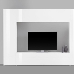 INOSIGN Wohnwand Maruska, (Set, 4-St), Front/ Korpus weiß Hochglanz