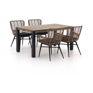 Intenso Asti/ROUGH-S 160 cm Gartenmöbel-Set 5-teilig