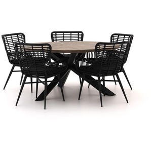 Intenso Asti/Rough-Y Ø 150 cm Gartenmöbel-Set 6-teilig