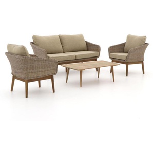 Intenso Borgetto/ROUGH-K Sessel-Sofa Lounge-Set 4-teilig