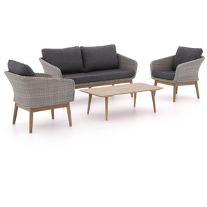 Intenso Borgetto/ROUGH-K Sessel-Sofa Lounge-Set 4-teilig