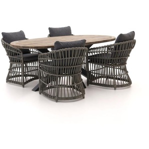 Intenso Cameri/ROUGH-Y Ellips 200 cm Gartenmöbel-Set 5-teilig