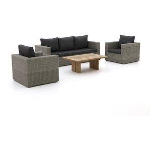 Intenso Carpino/ROUGH-L Sessel-Sofa Lounge-Set 4-teilig