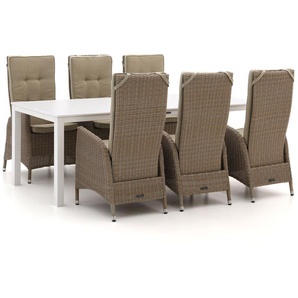 Intenso Fabrizi/Menzano 220 cm Gartenmöbel-Set 7-teilig verstellbar