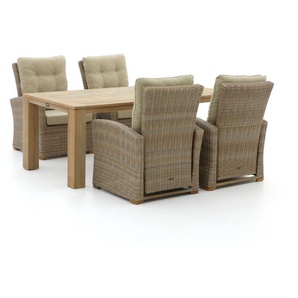 Intenso Mazzano/ROUGH-X 200 cm Lounge Gartenmöbel-Set 5-teilig verstellbar