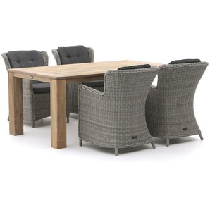 Intenso Milano/ROUGH-X 180 cm Gartenmöbel-Set 5-teilig