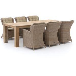 Intenso Milano/ROUGH-X 240 cm Gartenmöbel-Set 7-teilig