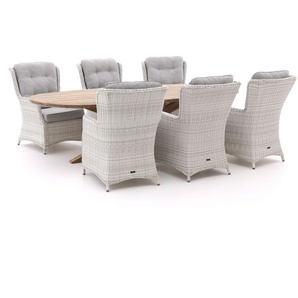 Intenso Milano/ROUGH-Y Ellips 280  cm Gartentisch Lounge-Set 7-teilig