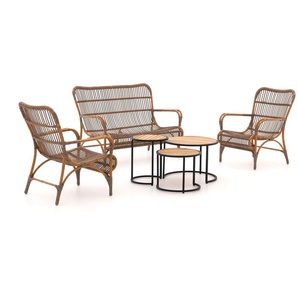 Intenso Napoli Stuhl-Bank Lounge-Set 6-teilig