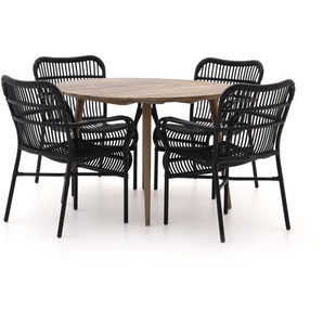 Intenso Parma/ROUGH-K ø 115 cm Gartenmöbel-Set 5-Teilig