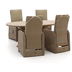 Intenso Umbria/ROUGH-Y Ellips 200 cm Gartenmӧbel-Set 5-teilig verstelbar