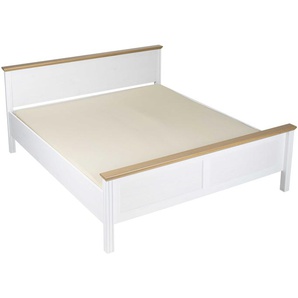 Inter Link Maluna Bett Massivholz Kiefer weiß