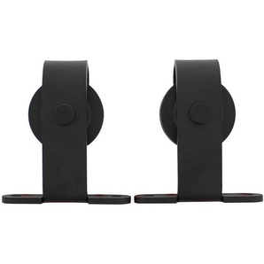 Intersteel - 2-teiliges Laufrollen-Set Basic Top 130 mm Schwarz