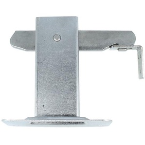Intersteel - Türfeststeller Türstopper Türhaken Bodenplatte gebürsteter Edelstahl Gegenplatte