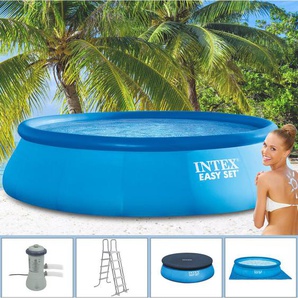 Intex - Easy Set Pool 457 x 107 cm Komplettset Rundpool mit Zubehör