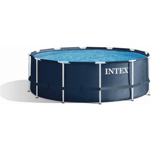 Intex - Frame Pool 366 x 122 cm Rundpool mit Sicherheitsleiter