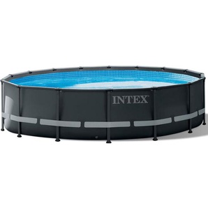 Intex - Frame Pool 488 x 132 cm Ultra xtr Set Rundpool mit Sicherheitsleiter