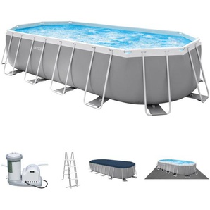 Intex - Frame Pool 610 x 305 x 122 cm Komplettset Ovalpool mit Zubehör