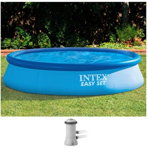 Quick-Up Pool INTEX Easy Set Schwimmbecken Gr. Ø/B/H/L: 396 cm x Breite x Höhe 84 cm x Länge, 7300 l, blau Quick-Up-Pools ØxH: 396x84 cm