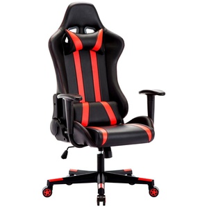 IntimaTe WM Heart Indy Gaming Racing Chair Leather with Adjustable Armrest Red