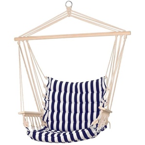 IPAE-ProGarden Hammock Chair Blue Striped