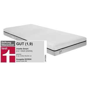 IRISETTE 2 in 1 Wendematratze  Irisette Smart ¦ weiß ¦ Maße (cm): B: 90 H: 19