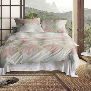 Irisette Bettwäsche Wave 8624, Mako-Satin, 2 teilig, anschmiegsam und atmungsaktiv, Ganzjahresqualität