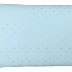 Kissenbezug IRISETTE Varia 8730 Kissenbezüge Gr. B/L: 80 cm x 40 cm, 1 St., Mako-Satin, blau (sky) Kissenbezüge gemustert in feinem Punktedesign