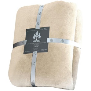 Irisette Kuscheldecke, Sand, Textil, Uni, 150x200 cm, Oeko-Tex® Standard 100, pflegeleicht, Wohntextilien, Decken, Kuscheldecken