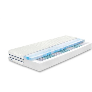 IRISETTE Tonnentaschenfederkernmatratze  Gel-active® TTFK ¦ weiß ¦ Maße (cm): B: 140 H: 24