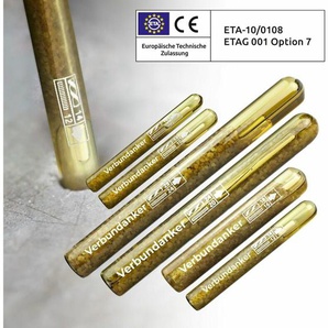 Isolbau - Verbundankerpatrone M8 M10 M12 M16 M20 M24 Verbundanker eta Zulassung Größe: M20 Menge: 12 Stk.