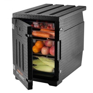 Isolierter Thermobox Isolierbox Lebensmittelbehälterträger, 90 L für Catering, LLDPE-Lebensmittelbehälterträger mit Doppelschnallen, Frontlader-Speisewärmer für Restaurant, Kantine usw. SPBWXHSEPP90LLAXYV0