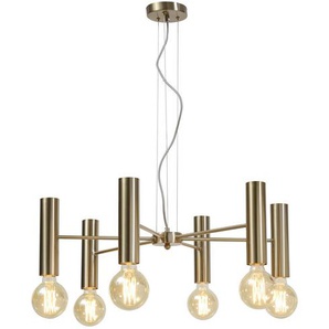Its about Romi Kronleuchter Cannes , Gold , Metall , 68.5x20x68.5 cm , höhenverstellbar , Lampen & Leuchten, Innenbeleuchtung, Hängelampen, Kronleuchter