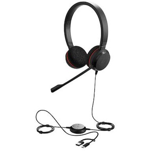 Jabra Evolve 20 SE Stereo Headset Schwarz - USB-C/A, UC-Version, Mikrofon mit Geräuschunterdrückung 4999-829-469
