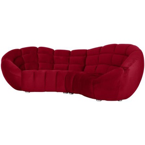 Bigsofa Microfaser Rot/Rot Microfaser 310 x 103 x 170cm Glamour