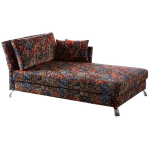 Recamiere Hillarys IV Multicolor/Multicolor Samt 110cm Ausrichtung links Glamour