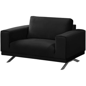 Sessel Lorcy Schwarz/Anthrazit Webstoff 121 x 81 x 89cm