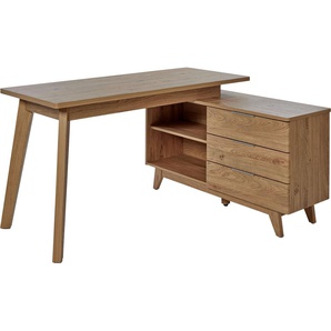 Jahnke Eckschreibtisch LIBRE D 240 E (1-St), wechselseitig montierbar, Breite ca. 140 cm