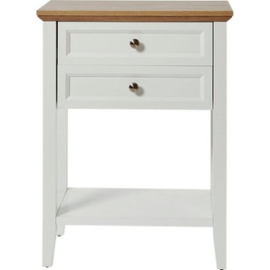 Jahnke Konsolentisch CLASSIC CONSOLE 60, Konsolentisch, Beistelltisch, 2 Schubladen und 1 Ablage, 60x34x78 cm