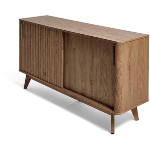 Jahnke Sideboard »WAVE SBS 145«, (1 St.), Retro-Stil, mit 2 Schiebetüren, ca. 148 cm