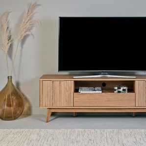Jahnke TV-Board »WAVE TV 170«, (1 St.), TV-Board, Retro-Stil, Front in Wellendesign, Breite ca. 170 cm