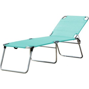Jan Kurtz FIAM Dreibeinliege Amigo 40+ in hoch aqua Alu mit Textilenbezug 70% Polychlorid/30% Polyester